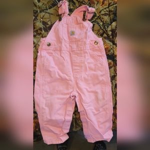 Carharrt Pink Overalls Size 12 Months